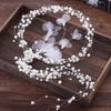 Elegant Pearl Flower Headdress Handmade Luxury Bridal Headdress Imitation Pearl Beaded Hair Accessories Wedding