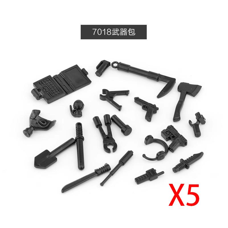 Военный Солдат Спецназ Аксессуары Строительные Блоки Городская Полиция Армейские Фигурки Боевая Форма Оружие Шлем Кирпичи Игрушки