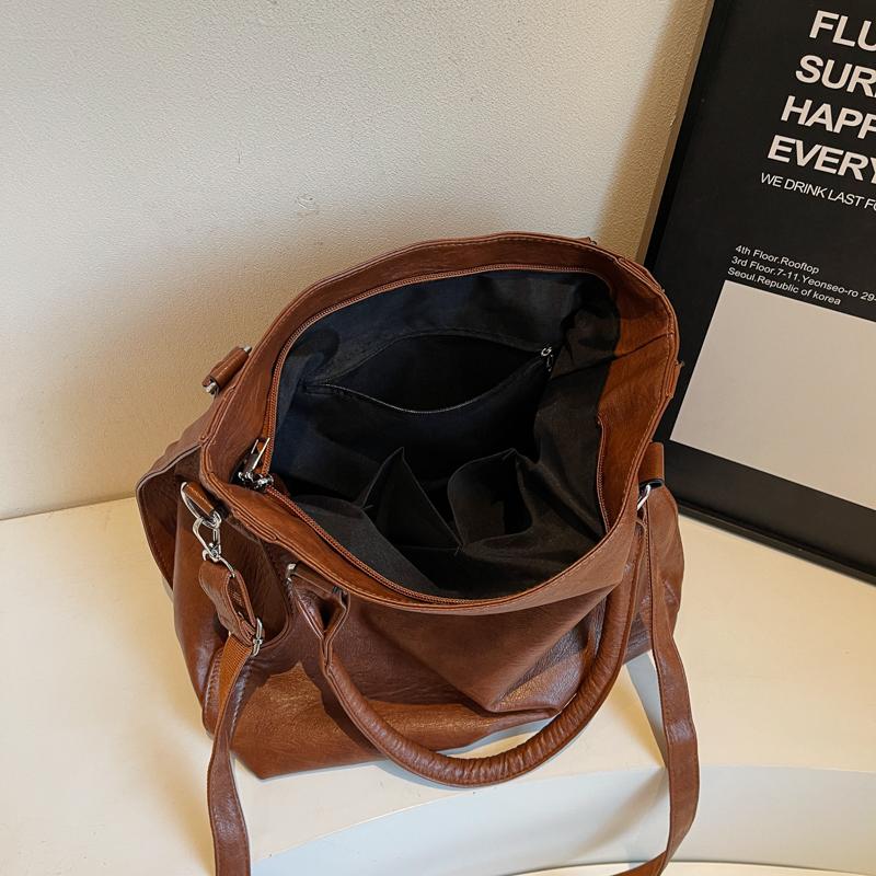 Женская сумка для поездок на работу в стиле ретро, большая вместительная сумка через плечо