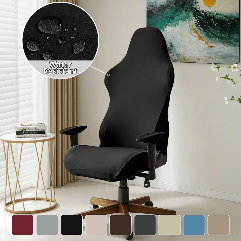 Водонепроницаемый чехол для киберспортивного кресла из молочного шелка, однотонный эластичный чехол для киберспортивного кресла, чехол для кресла-пятна