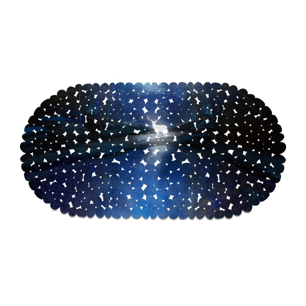 Light And Shadow Elk Picture Balcony Bathroom Mat Hydrophobic Non-Slip Door Mat Swimming Pool Public Places Non-Slip Floor Mat