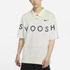 Nike Sportswear Swoosh Logo Contrast Loose-Fit Polo Men Tops Sail DJ5370-110