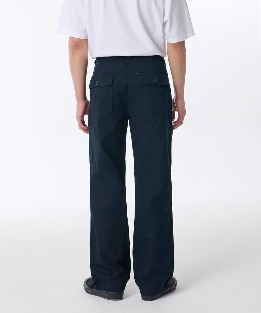 MUSINSA STANDARD Cotton Herringbone Replica Fatigue Pants [Navy]