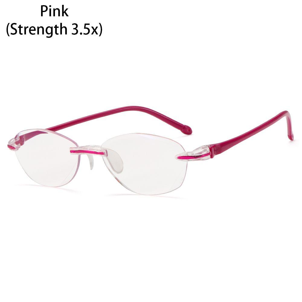Readers Glasses Presbyopia Eyeglasses Rimless Reading Glasses Diamond Cutting Blue Light Blocking