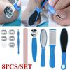 8Pcs Pedicure Tools Exfoliating Prevent Dead Skin Manicure Set Foot Skin Care