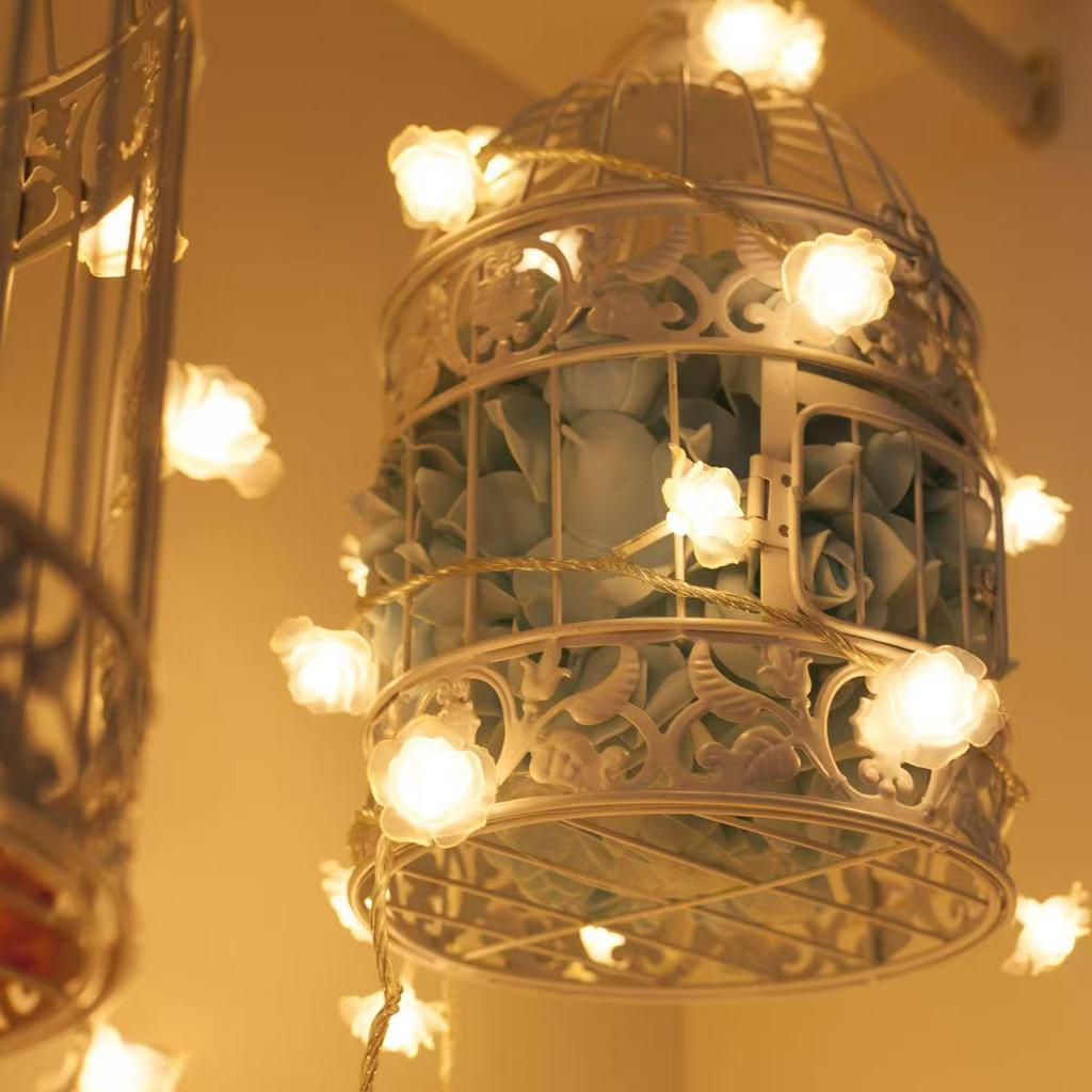 Светодиодные гирлянды в виде роз: Декоративные цветочные огни для свадеб и комнат