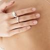 LAYERMOOD 23 Twist X Bold Ring-silver