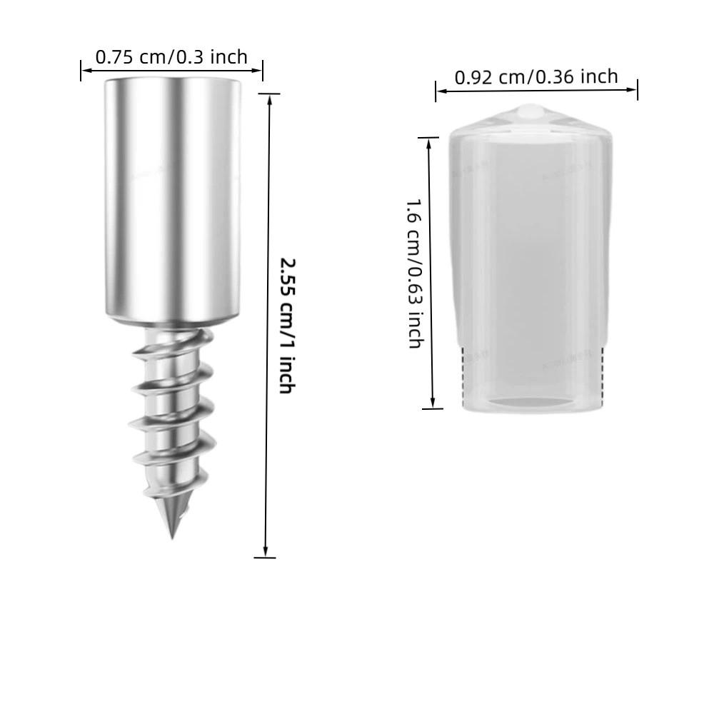 100Pcs Anti-Slip Rubber Sleeve Laminate Support Screw Multifunction Integrated Screw Set Shelves