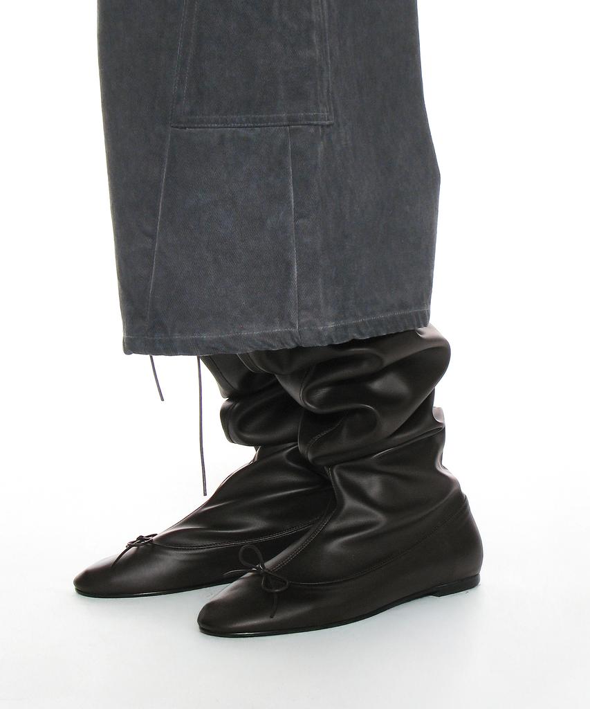 Partimento Women Ballet Slouch Long Boots_Dark Brown