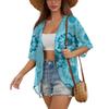 Women's Chiffon Beach Kimono Cover-up with Sun Protection