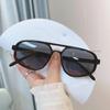 Fashion New Retro Double Bridge Sunglasses Men's Fashion Simple Light Cat Eye Sun Glasses Women Ins Trendy Shades UV400 Eyewear