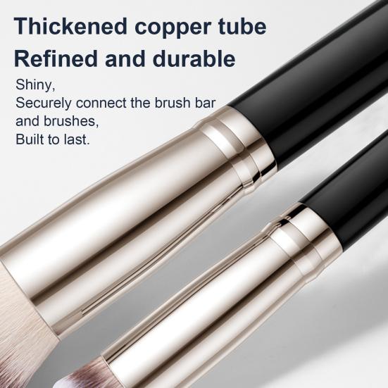 Кисть для нанесения консилера на лицо с тонкими и мягкими щетинками, контурная фиксация, растушевка, косметический инструмент, практичная кисть для нанесения консилера под глазами, рассыпчатая пудра, румяна, тональный крем