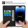 Business Leather Case for iPhone 16 15 14 13 12 11 Pro Max XR XS X 8 7 Plus SE Mini Magnetic Flip Wallet Card Slot Phone Cover