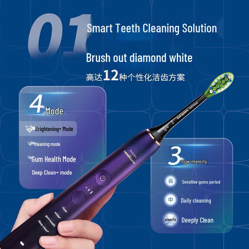 Philips DiamondClean 9 Series Electric Toothbrush Duo