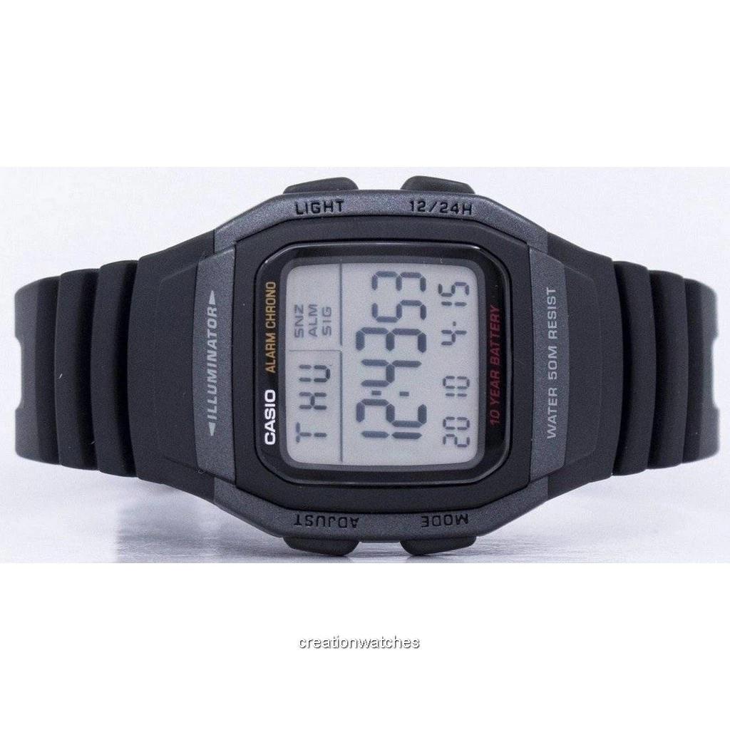 Casio Youth Digital Illuminator W-96H-1BVDF W96H-1BVDF Мужские часы