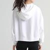 Nike Sweatshirts Women's White Hooded Moderate Regular CU5109-100