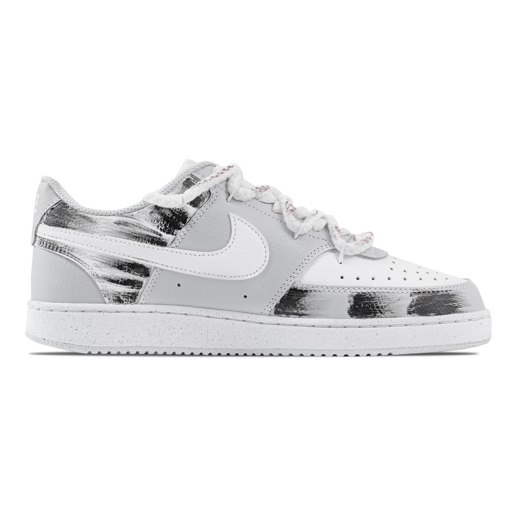 Nike Court Vision Cross Landscape Abrasion Resistant Low top Skateboard Shoes Men's Light Gray HM9862-002(Team773-)