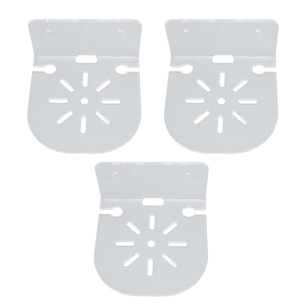 Acrylic Small Floating Shelf Transparent Wall Mounted Holder for Security Camera Speakers Baby Monitoring Device