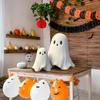 Cute Ghost Statue of Middle Finger, Scary Ghost Figurines, Holiday Home Decorations, Tea Table Ornaments Shelf.