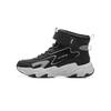 Li Ning Kids Fashion Non-Slip Shock Absorbing Warm High-Top Casual Shoes Kids Sneaker Black Gravel-Gray YKCU186-33