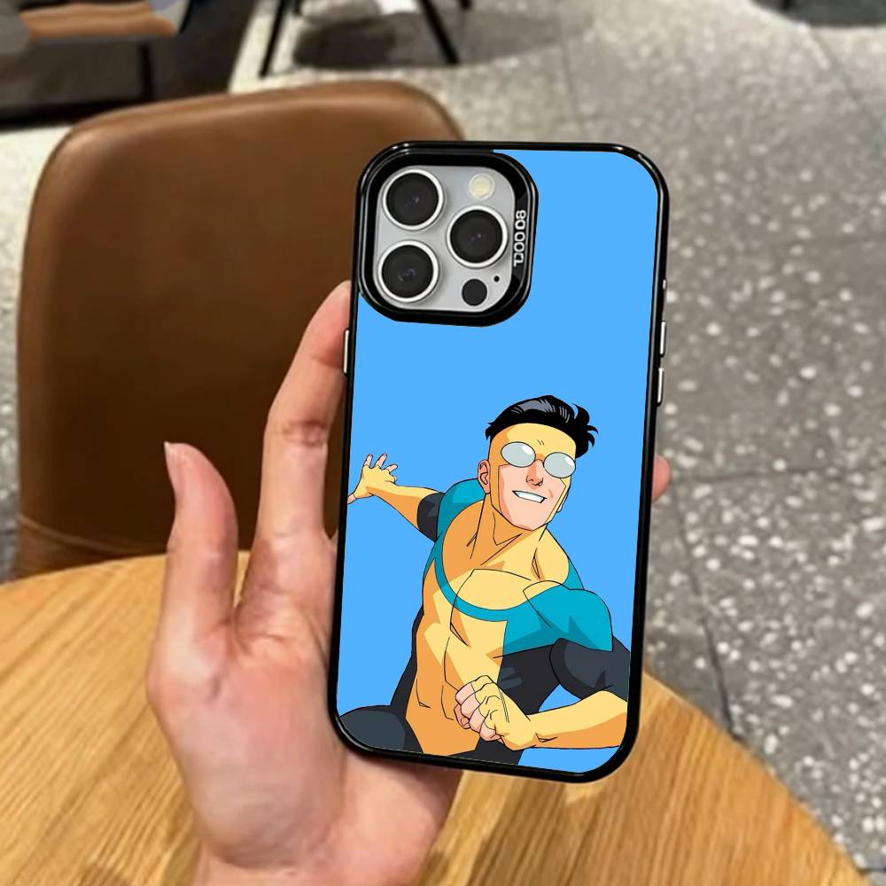 Жестокий I-Непобедимый B-Битва Чехол Для Телефона Для iPhone17,16,15,14,13,12,11 Plus,Pro Max Цветной Серебряный Покрытие Внутри Чехла