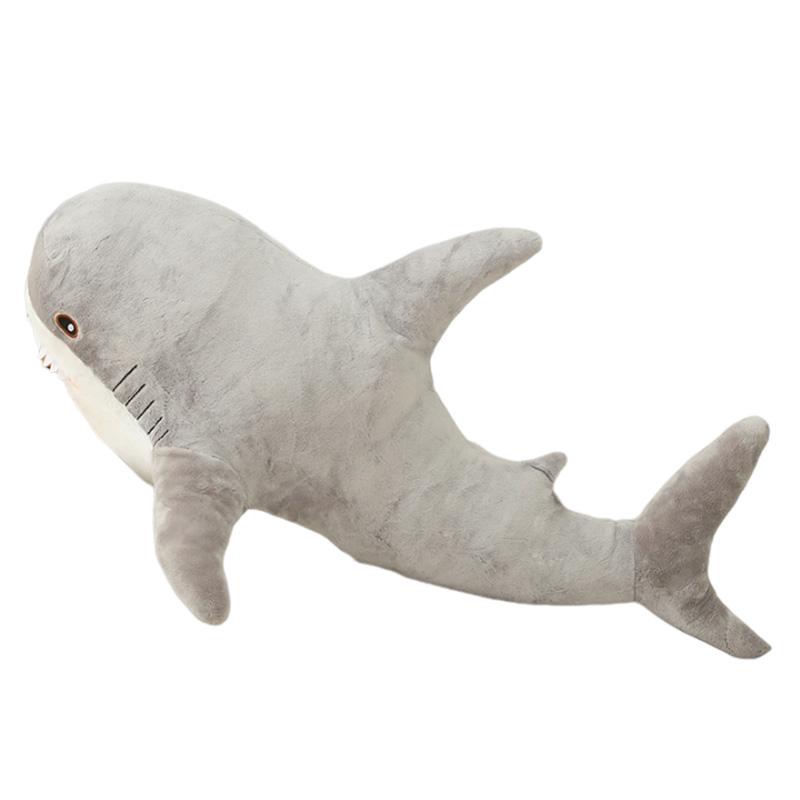 15-140cm Kawaii Shark Plush Toy Big Stuffed Animal Super Soft Colorful Doll Whale Large Long Sleeping Pillow Party Gift for Kids