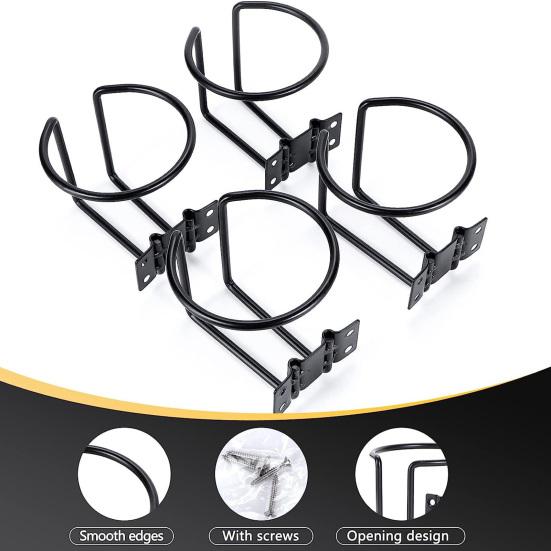 Металлический держатель для чашки в виде лодки L-образная розетка Универсальная подставка для напитков Железная фиксированная подставка для чашек Многоцелевой держатель для напитков на сиденье с 4 установочными винтами