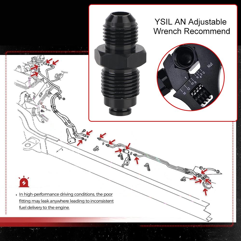 AN6-M16X1.5-ORB AN6-M18X1.5-ORB Алюминиевый прямой адаптер для выживания с наружной резьбой, переходник для турбонагнетателя с масляным фитингом