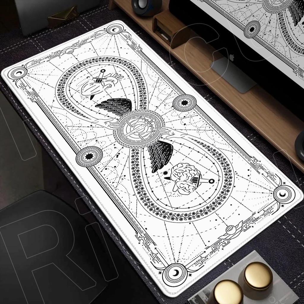 XXL Angel Card Tarot Design Mouse Pad Game PC Accessories Desk Mat Large Computer Office Mousepad Antislip expandMats carpet