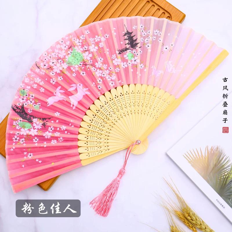 Ancient Style Cheongsam Students Summer Foldable Small Fan