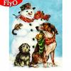 Diamond Painting Christmas Snowman Cross Stitch Sale 5D Diamond Embroidery Landscape Mosaic Dog Children's Room Decor