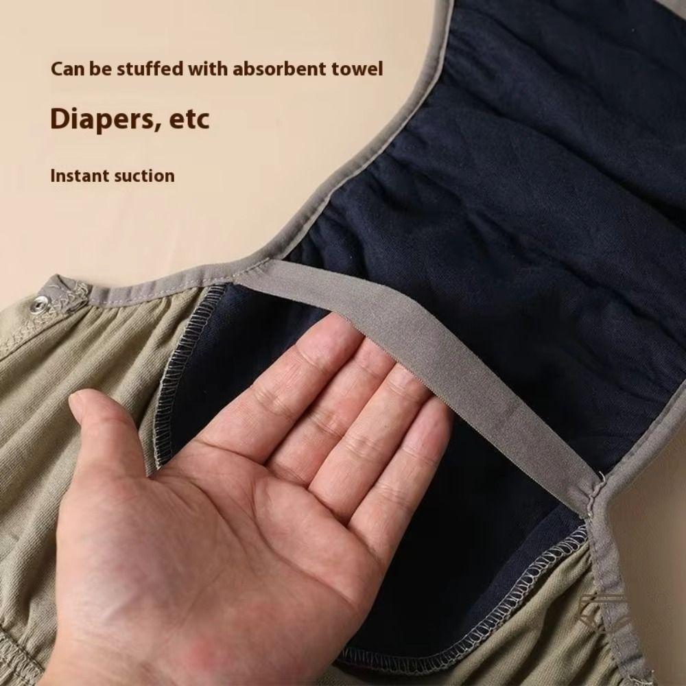 Anti-Side Leakage Washable Diaper Adjustable Absorbent Briefs  Elderly Care