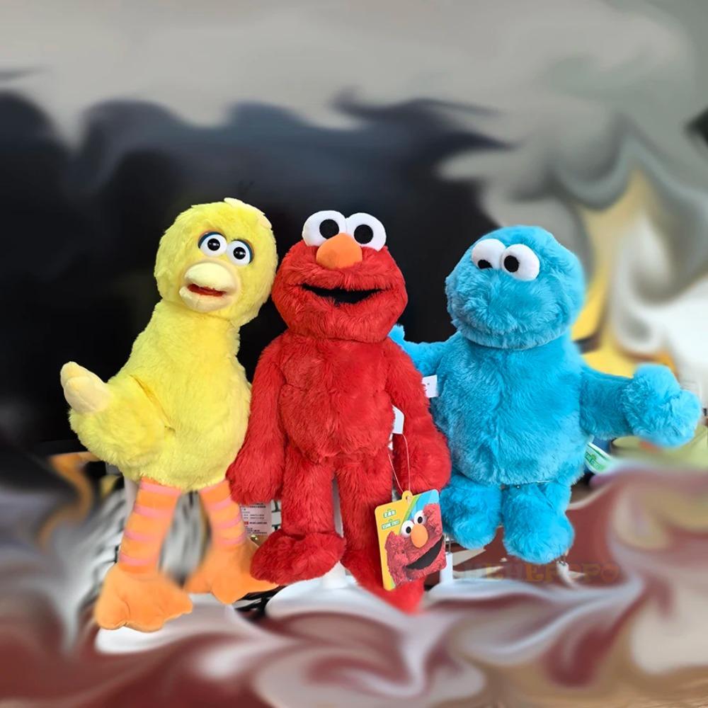 Cute Sesame Street Plush Toy Dolls Featuring Elmo Cookie Monster Big Bird and Kermit The Frog Are Adorable Options for All Ages