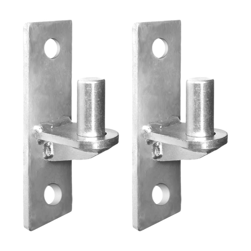 2Pieces Portable Sturdy Wall Mount Gate Hinges Stainless Steel for Outdoor Chain Link Fence Gate Post Hinges Pin