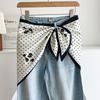 Ethnic Style Silk Scarf Satin Women's Waist Scarf Waist Triangle Scarf Belt  Travel Accessory