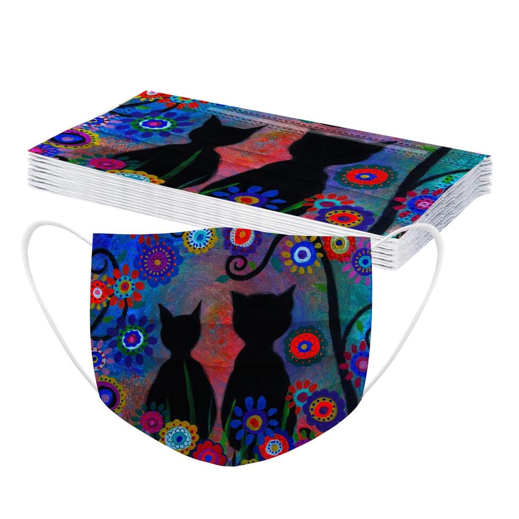 10PCS Adult's Mask Disposable Face Mask Industrial 3Ply Ear Loop