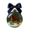 Animal Christmas Ball Ornaments Handcrafted 3D Turtle/Penguin/Bee/Dachshund Clear Ball Ornament for Xmas Tree Holiday Home Party Decor