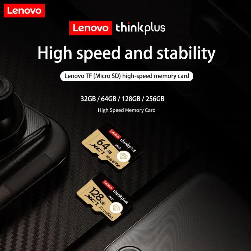 Lenovo Карта памяти Micro SD 128 ГБ 64 ГБ до 130 МБ SD Карта памяти U3 4K V30 A2 TF Карта 256 ГБ Flash Карта MicroSD Электронный продукт ПК