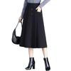 Шерстяная юбка миди А-силуэта плиссе для женщин - Коллекция весна, осень, зима 2025
