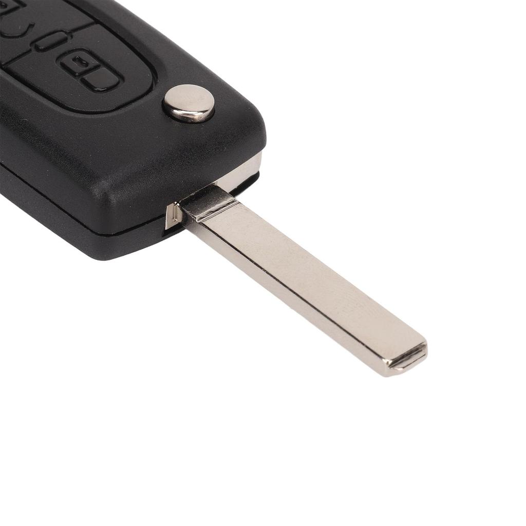 Flip Key Fob Case, 2 Buttons Black Easy Carry, Peugeot 107 207 307cc 308