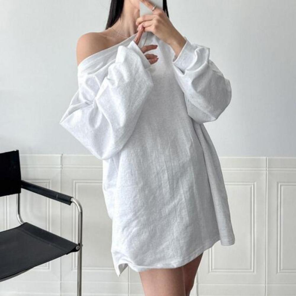 New ArrivalS Open Run Women S One Shoulder Long Sleeve T ShirT Big Size coTTon