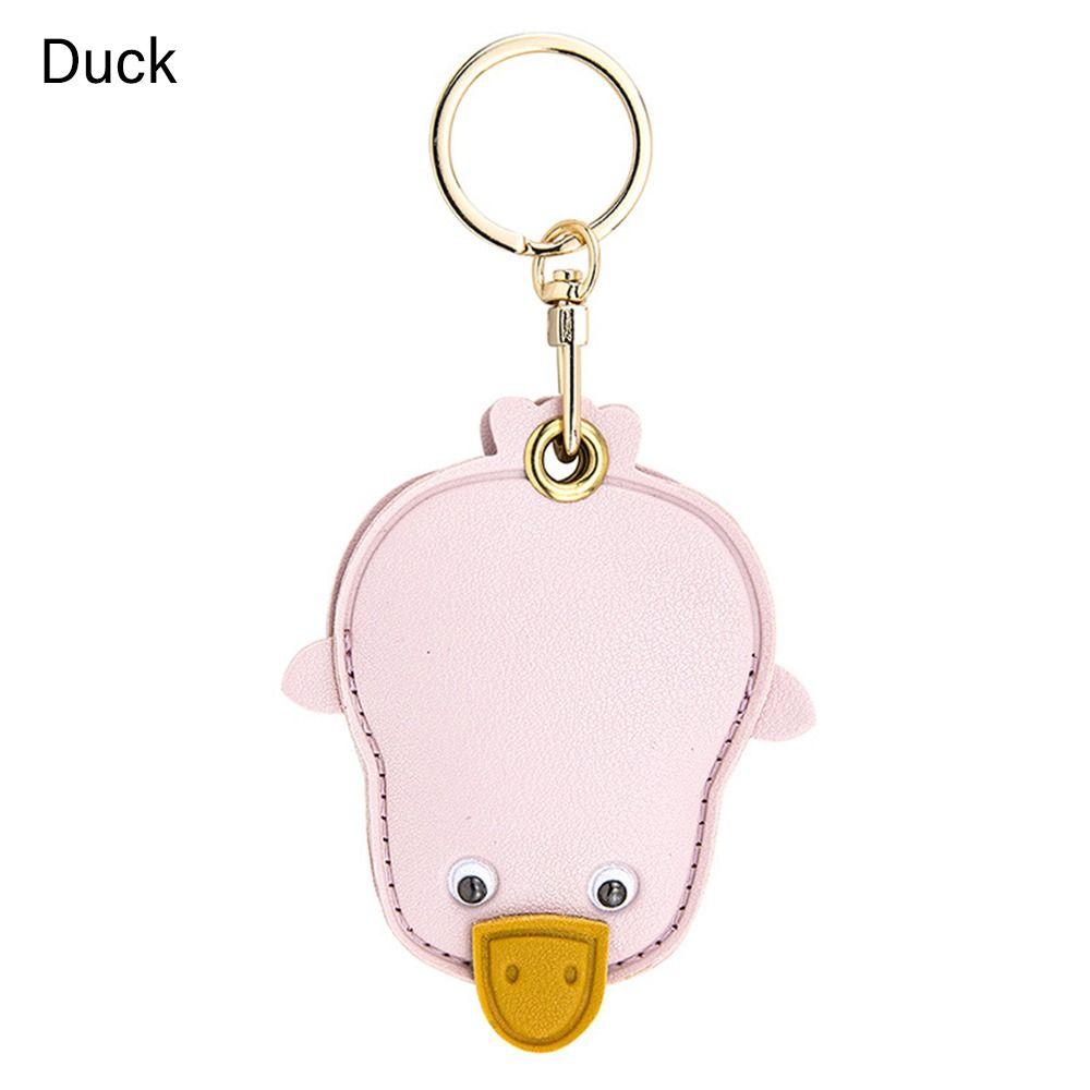 New Leather For Airtag Cartoon With Keychain Badge Card Holders Protective Sleeve Access Control Card Cover