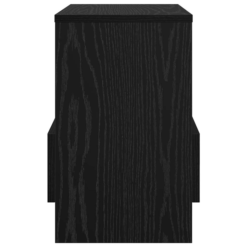 Magazine Shelf Black Oak Effect 35 x 30 x 45 cm