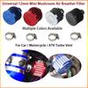 ZG 12MM Mini Mushroom Breather Filter Universal Car Motorcycle ATV Crankcase Turbo Vent Air Filter Easy Clamp‑on Installation