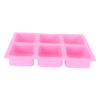 6?Grid Square Mold Silicone Cake Aroma Hand Making Soap Mould DIY Tool for Baking Soap