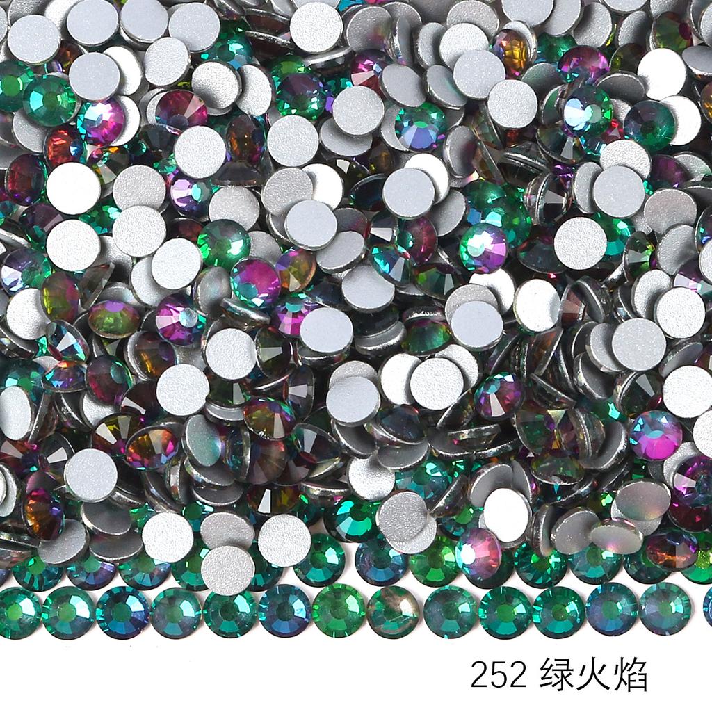 Ss3-Ss30 Разноцветные Стразы AB Стекло Плоское Дно Стразы-Бриллианты Кристалл Цветные Круглые DIY Наклейки для Маникюра Бриллиант