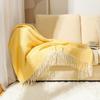 Multi-Purpose Woven Blanket: Sofa Throw, Bed Runner, Air Conditioning Shawl, Summer Cool Nap Blanket