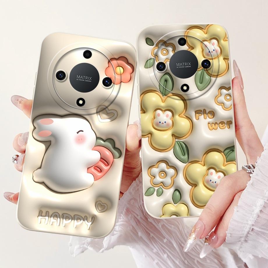 Крутой мягкий силиконовый чехол для Realme 6 Pro / Realme6 Чехол для телефона Жидкий силиконовый чехол для RMX2001 RMX2061 RMX2063 Кролик Панда