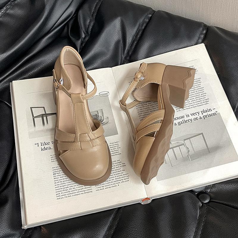 Retro Mary Jane sandals women's summer new wear versatile with skirt platform sandals