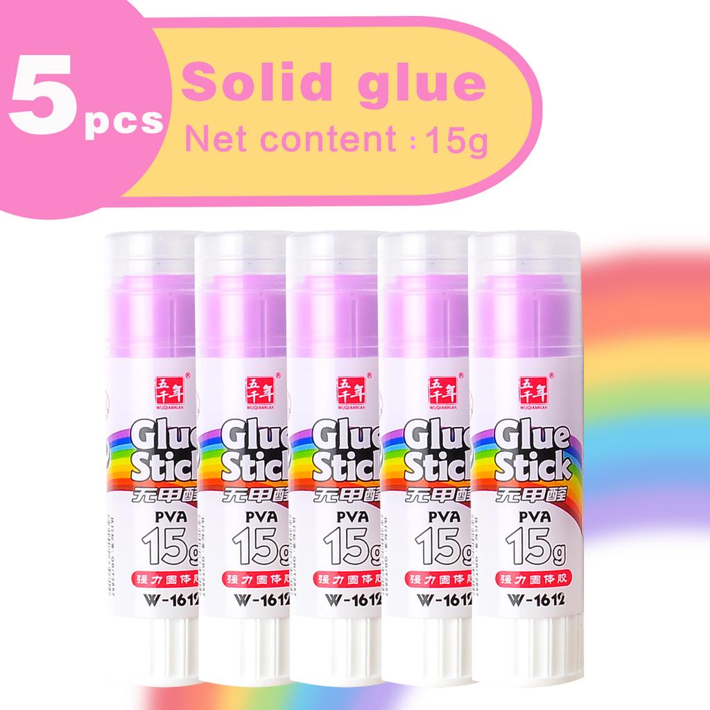 Wqn-2/5pcs Multi-color Solid Adhesive 15g Strong Solid Quick-drying Methanol-free Diy Art Tools And School Office Supplies